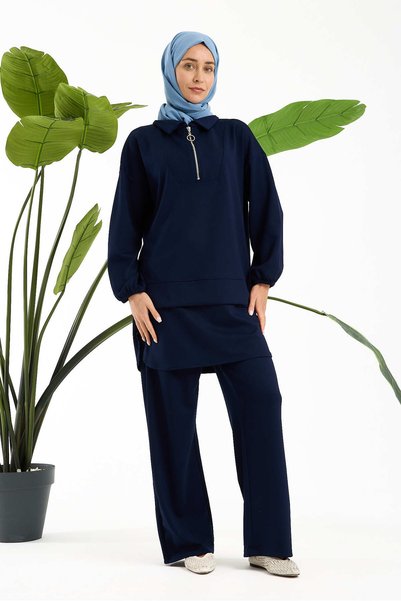 aymiramoda Women's Premium Modal Fabric Two-Piece Set – Relaxed Fit Tunic and Pants