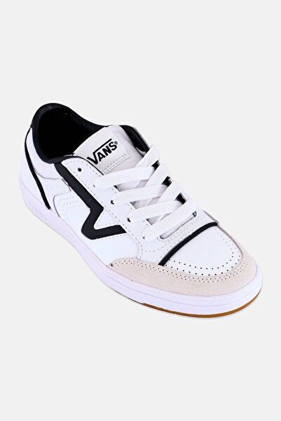 Vans Kids Boy Lowland JMP R Lace Up Skateboard Shoes, White