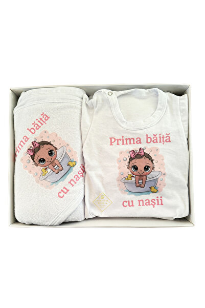 Gardinea Domain Set prima baita dupa botez fetita bebelus Gardinea Domain®, 3...