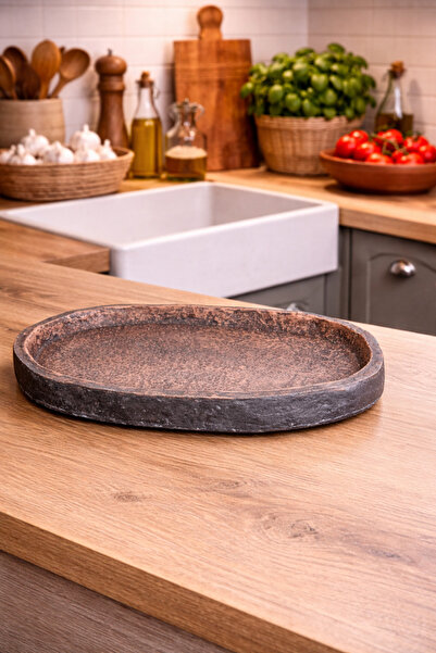 ASLI Handmade Unbreakable Decorative Oval Plate