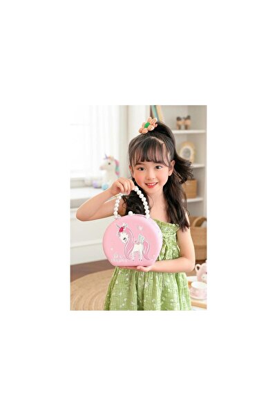 EMKSHOP Ροζ Χρώμα Μονόκερος Φιγούρα Πέρλα Λεπτομερής Τσάντα Λεπτομερές κουτί ...