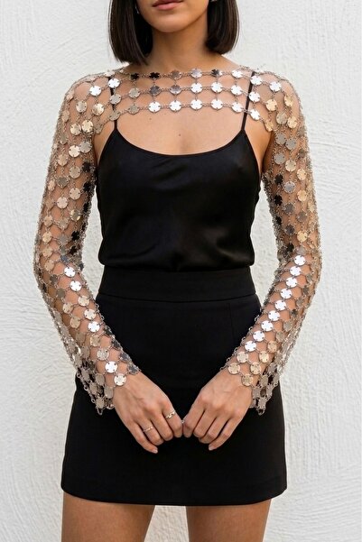 LIVOSH DİSK DETAYLI BOLERO MİNİ TOP