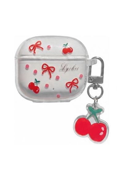 Apsuwa Huawei Freeclip 2 Case Silicone Transparent Figured Cherry Bow