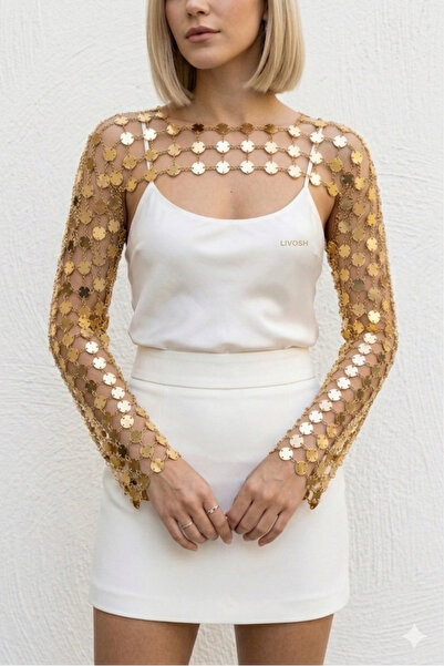 LIVOSH DİSK DETAYLI BOLERO MİNİ TOP