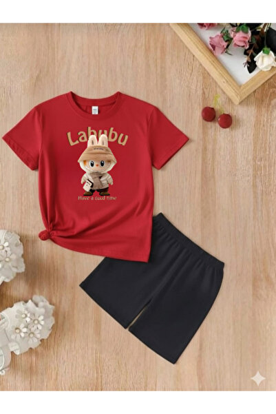 DOCE ELEGANTE Children's Klabubu Printed Purple Short Sleeve Summer Children'...