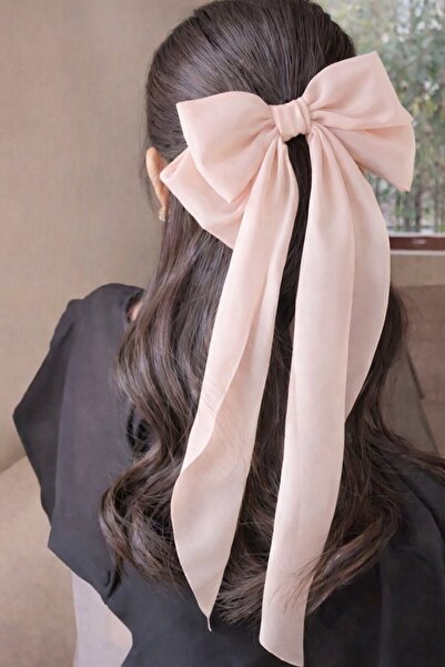 Glamluxe Women's Satin Big Bow Hair Clip - Automatic Mechanism Hair Accessory...