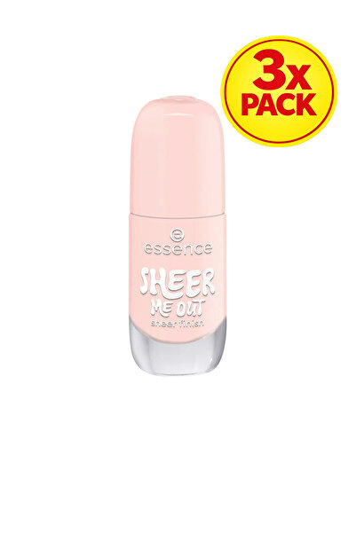 Essence 3x PACK Gel nail polish #04 – Sheer Me Out, 8 ml