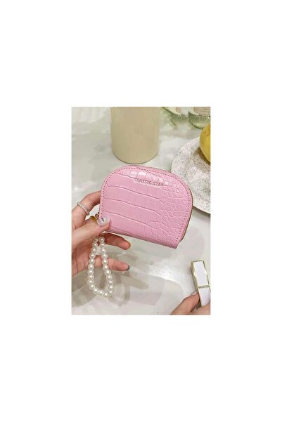 EMKSHOP Pearl Detailed Leather Women's Wallet/Card Holder