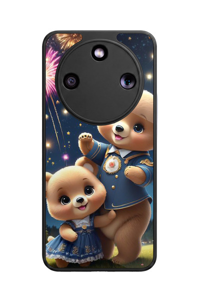 Aksel Kılıf حافظة سيليكون سوداء غير لامعة فاخرة متوافقة مع هاتف Honor Magic 8...