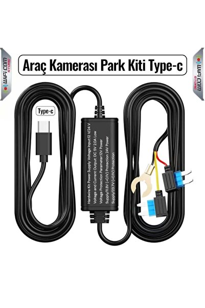 WİFİCAM Type-C Girişli Araç Kamerası Park Modu Bağlantı Kiti (Hardwire Kit)