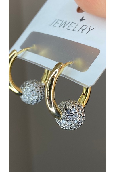 SELUVİA أقراط دائرية من الفولاذ والزركون مرصّع بالأحجار - أقراط نسائية يومية ...