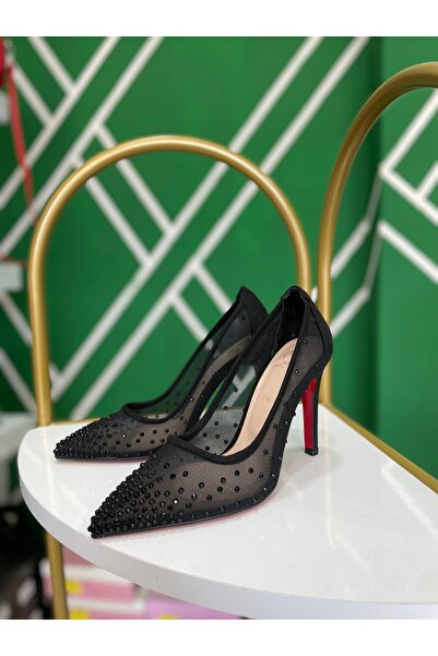 ASAL ayakkabıcılık Asal taş detaylı kırmızı taban stiletto