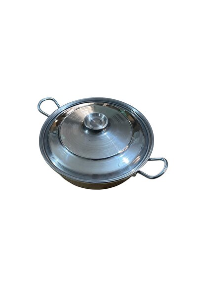 mobilreyon Alüminyum Tava 24 cm - Kızartma, Pilav , Karnıyarık , Kamp Tavası - Kapaklı Mini Tava