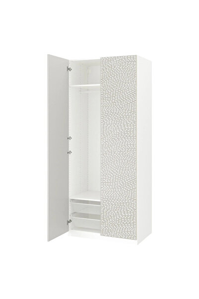 IKEA Beyaz Ferah Kapaklı Gardırop 100x60x236 cm