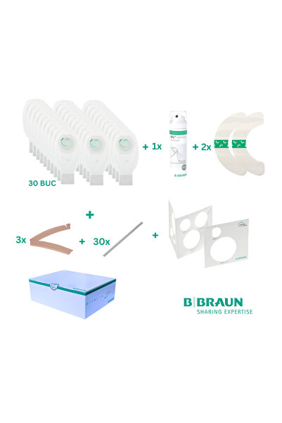 B-Braun Pachet PROXIMA pentru colostomie/ileostomie, cu 30 saci transparenti ...