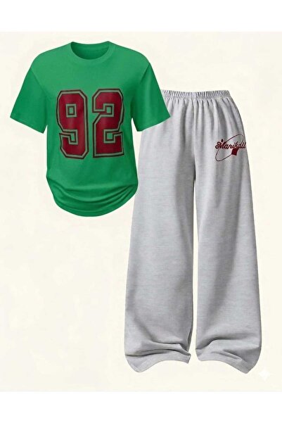 DOCE ELEGANTE 92 Σετ Παιδικών Ρούχων με Στάμπα (Μπλούζα-Παντελόνι)