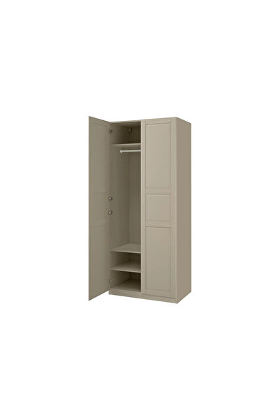 IKEA Gri Modern Kapaklı Gardırop 100x60x236 cm