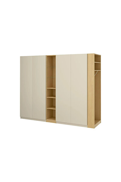 IKEA Çok Renkli Geniş Kapaklı Gardırop 255x60x201 cm