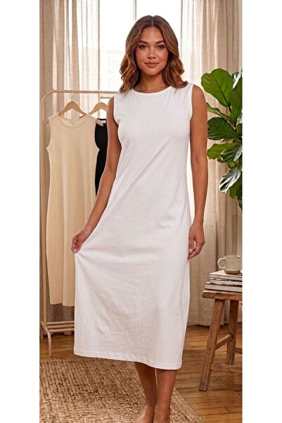 femmefinesse Women's Long Sleeveless Dress Lining 100% Cotton Hijab Lining, U...