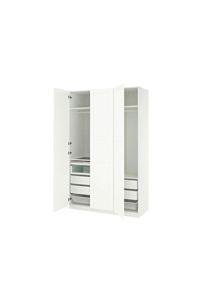 IKEA Beyaz Ferah Kapaklı Gardırop 150x60x236 cm