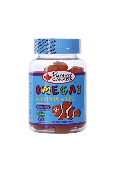 PUREVER Omega 3 Dha 60 Gummies + Omega Aurd Omega 3 Syrup 150ml
