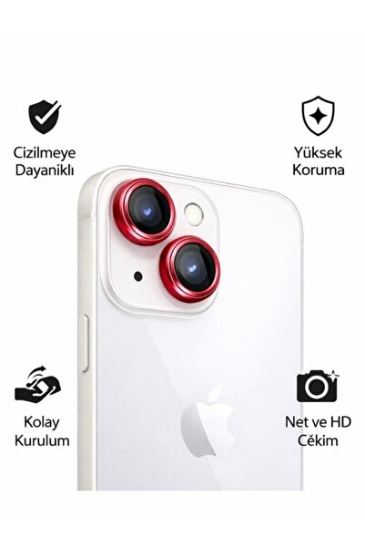 Massemr واقي عدسة الكاميرا المعدني EZAR لهاتف iPhone 13، مضاد للخدوش، متوافق ...