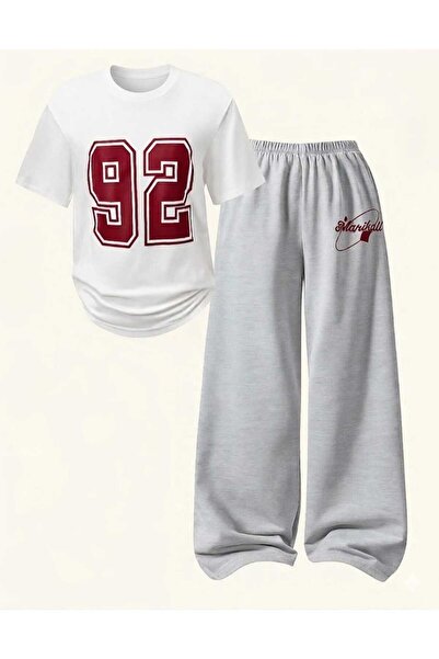 DOCE ELEGANTE 92 Σετ Παιδικών Ρούχων με Στάμπα (Μπλούζα-Παντελόνι)