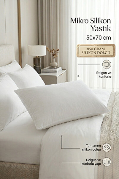 Morlay Мікросиліконова подушка 850 г 50x70 см М'яка та зручна подушка