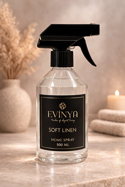 EVİNYA SOFT LINEN 500 ML Oda Spreyi – Temiz Çamaşır Ferahlığında Kalıcı Ortam...