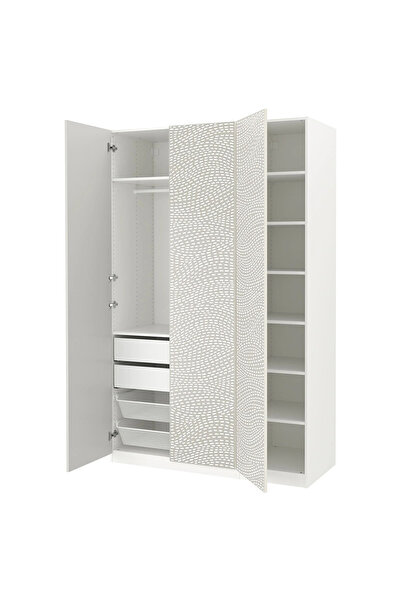 IKEA Beyaz Modern Kapaklı Gardırop 150x60x236 cm