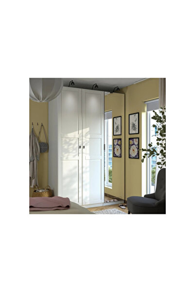 IKEA Beyaz Şık Kapaklı Gardırop 150x60x236 cm