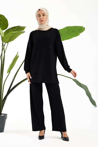 aymiramoda Women's Premium Modal Fabric Basic Tunic Set – Comfortable Cut Dou...