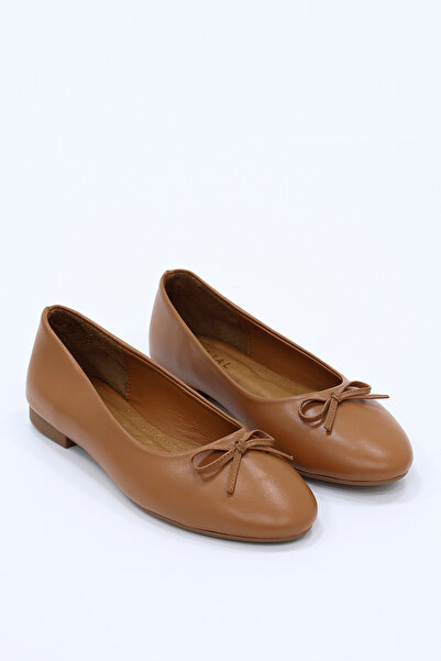 kajal ayakkabı Cbr-S01 Flat Sole Ballerinas with Bow Detail