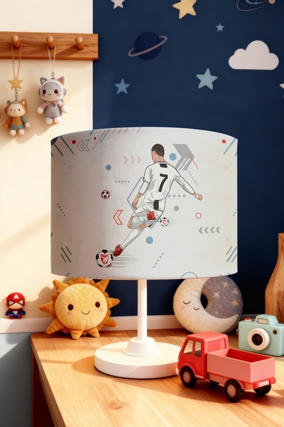 EVPANYA Football's Rhythm Patterned Children's Room Lampshade