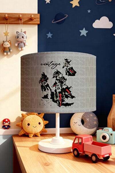 EVPANYA Speed and Adrenaline Patterned Children's Room Lampshade