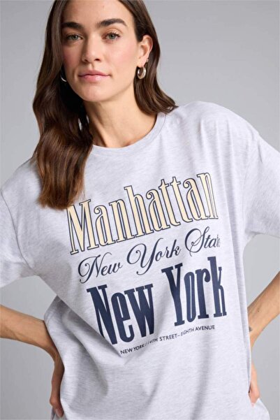 LC Waikiki Oversize Printed T-Shirt