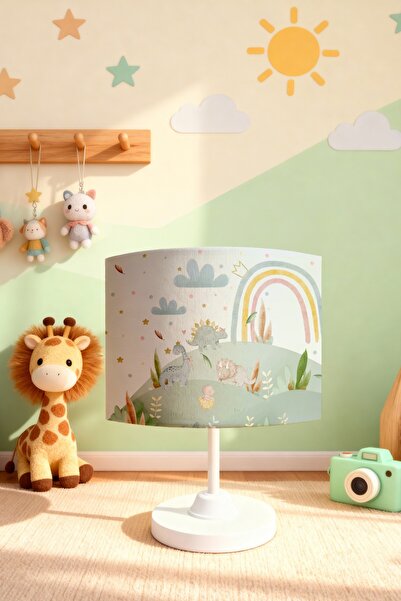 EVPANYA Cute Dinosaurs Garden Patterned Children's Room Lampshade