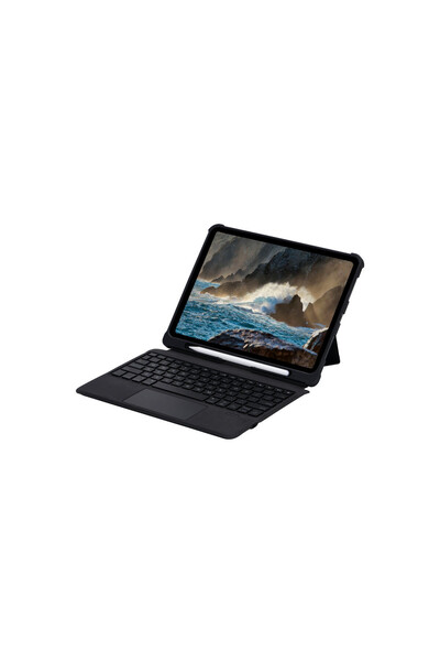 T5206D Ipad 10.2 (7.nesil) Kılıf Inter Ledli Klavyeli Tablet Kılıfı - Siyah