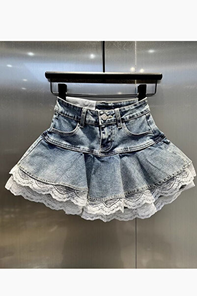 Giraffe Kot Etek Mini Süper Mini Gotik Fairy Harajuku Şortlu Etek