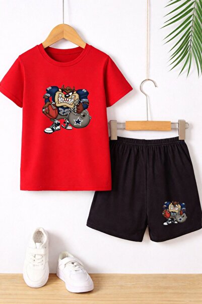 bahar uğurlu Tazman Printed Children's Shorts Set