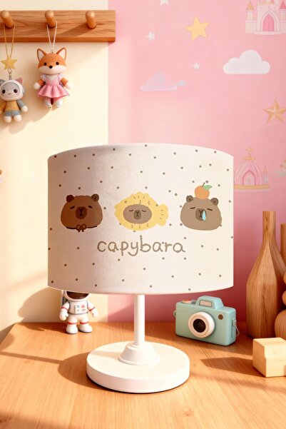 EVPANYA Three Sweet Capybara Patterned Children's Room Lampshades