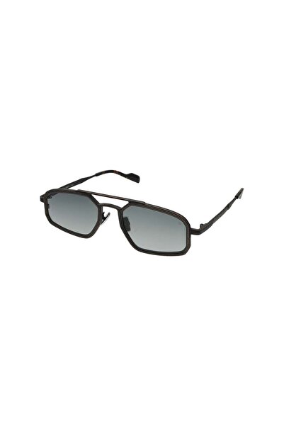 Quantum Geometric Frame Men's Sunglasses |   53 mm Steel Frame, Smoked Polari...