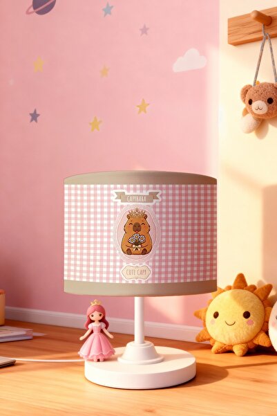 EVPANYA Daisy Capybara Patterned Children's Room Lampshade