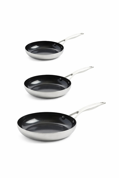 Greenpan Geneva Pan Set 20 cm - 24 cm - 28 cm |   Thermolon ™   Ceramic Surfa...