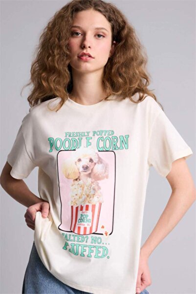 LC Waikiki Oversize Printed T-Shirt