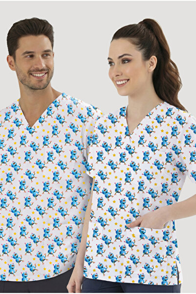 ÇİZGİ MEDİKAL Top cu model robotic (țesătură din bumbac și lycra)