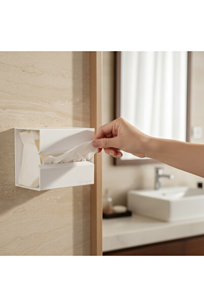 Se Promo Duvara Asılan Peçetelik | Banyo Organizer | Yapışkanlı Kağıt Havlu T...