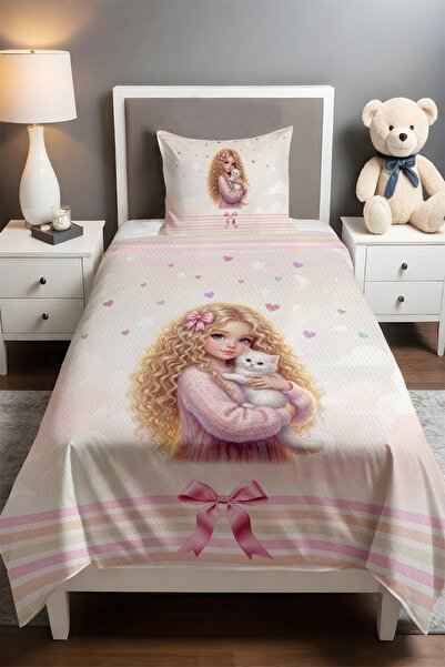 EVPANYA طقم بيكيه للأطفال الرضع منقوش بنمط رباط الحب