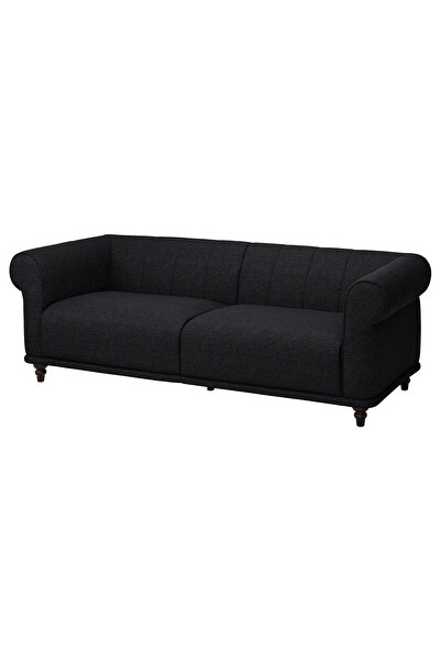IKEA Antrasit Lüks Kanepe - 3'lü kanepe