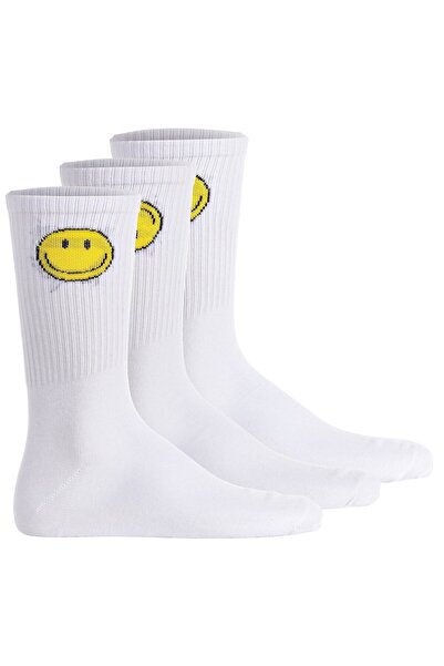 Jack & Jones JACK&JONES Herren Socken, 3er-Pack - JACGREG SMILEY TENNIS SOCKE...